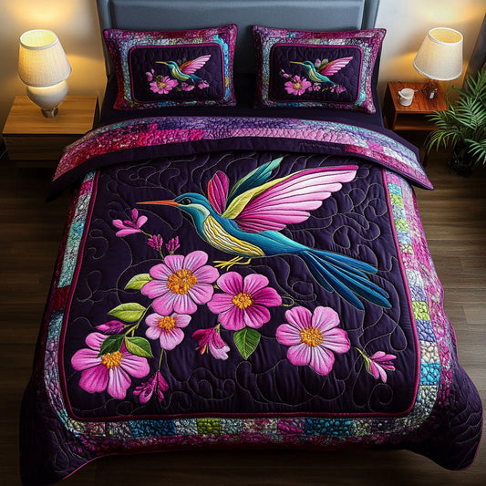 Velvet Hover 3-Piece Quilted Bedding Set NCU0NT2512