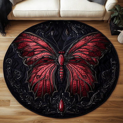 Velvet Monarch Quilted Round Mat NCU0VH2623
