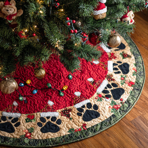 Velvet Pads Christmas Quilted Tree Skirt NCU0TD1888