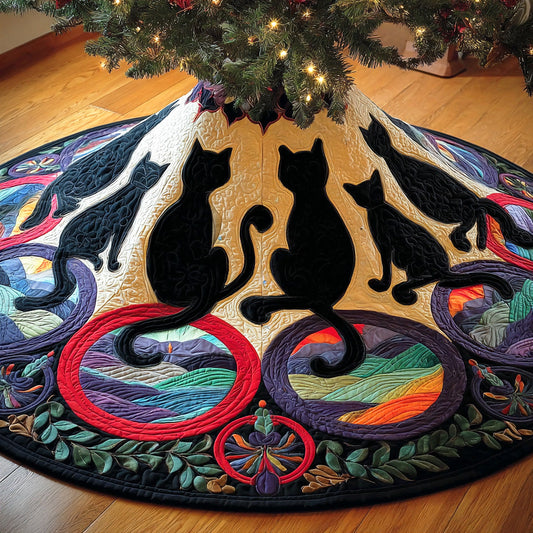 Velvet Shadow Christmas Quilted Tree Skirt NCU0TD1226