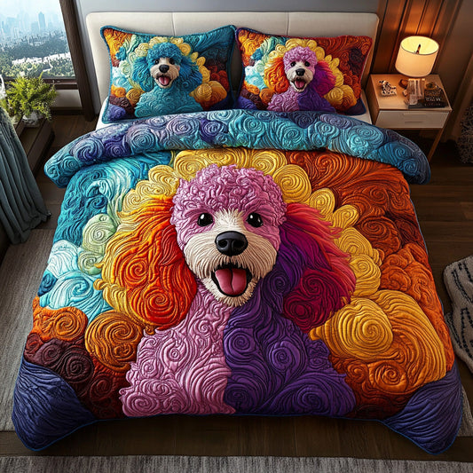 Velvet Tail 3-Piece Quilted Bedding Set NCU0DV7477