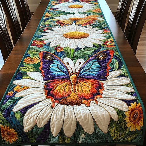 Velvet Wings Quilted Table Runner NCU0DK4469