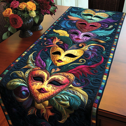 Venetian Mask Quilted Table Runner NCU0NT3679