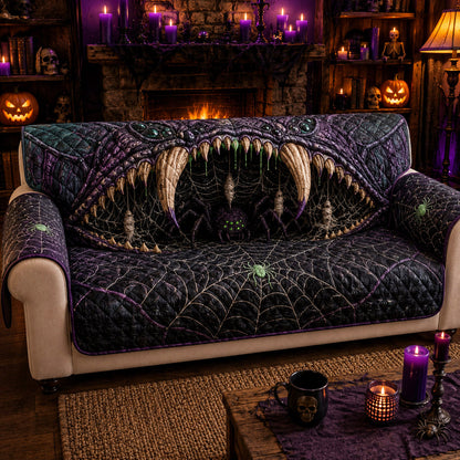 Venom Web Quilted Sofa Cover NCU0TD2907