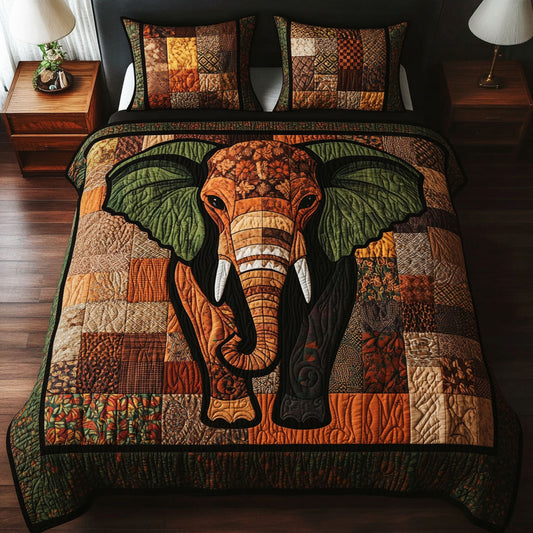 Verdant Giant 3-Piece Quilted Bedding Set NCU0NT4610