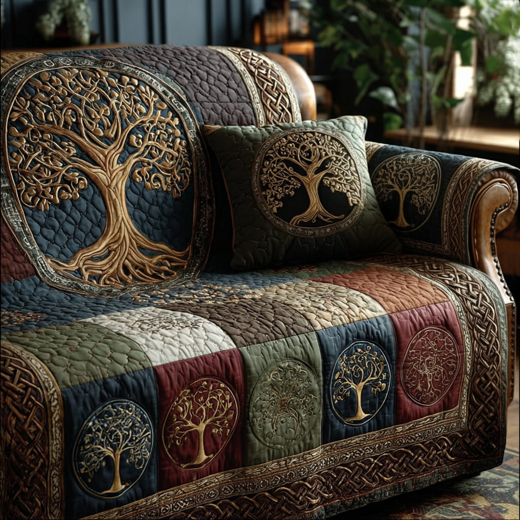 Verdant Legacy Quilted Sofa Cover NCU0PT11321