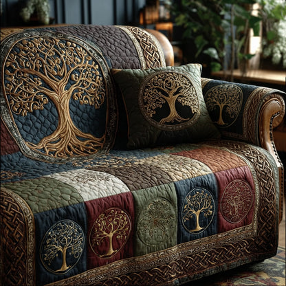 Verdant Legacy Quilted Sofa Cover NCU0PT11321