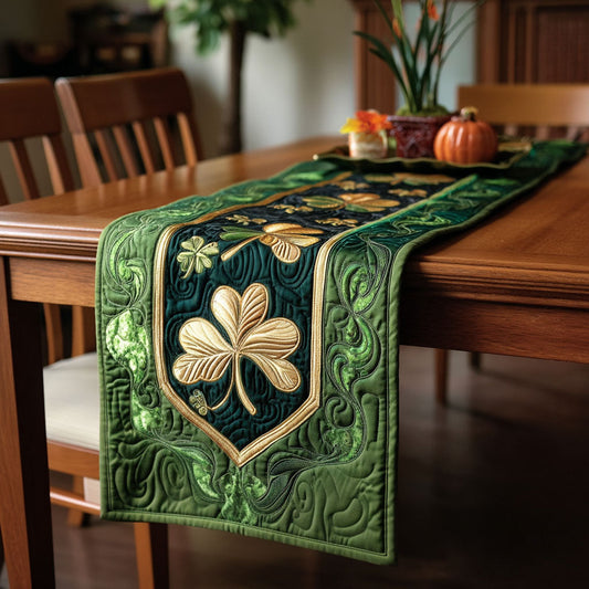 Verdant Luck Trail Quilted Table Runner NCU0PT11280