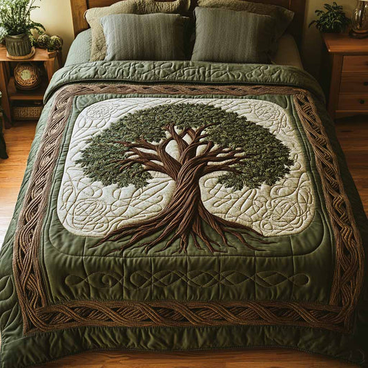Verdant Soul Quilted Blanket NCU0XD2691