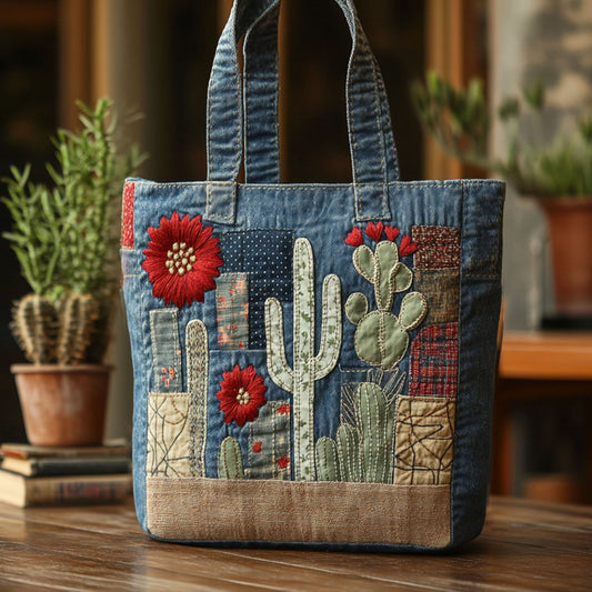 Verdant Thorns Quilted Tote Bag NCU0PT8462
