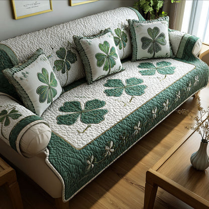 Verdant Touch Quilted Sofa Cover NCU0PT11230