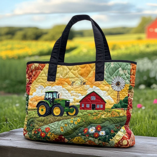 Verdant Views Quilted Tote Bag NCU0PT7981