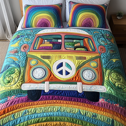 Vibes Van 3-Piece Quilted Bedding Set NCU0DK7656