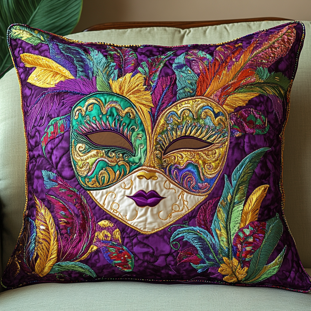 Vibrant Carnival Quilted Pillow Case NCU0NT3579