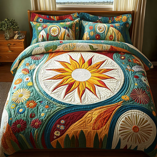 Vibrant Aura 3-Piece Quilted Bedding Set NCU0PT5409