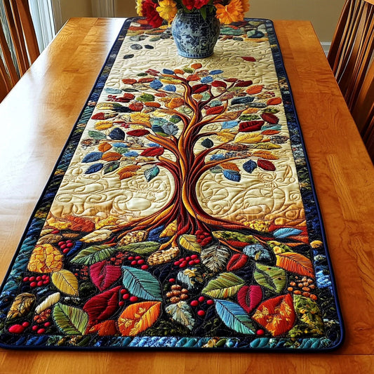 Vibrant Autumn Bliss Quilted Table Runner NCU0NT3024