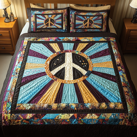 Vibrant Bliss 3-Piece Quilted Bedding Set NCU0VH1805
