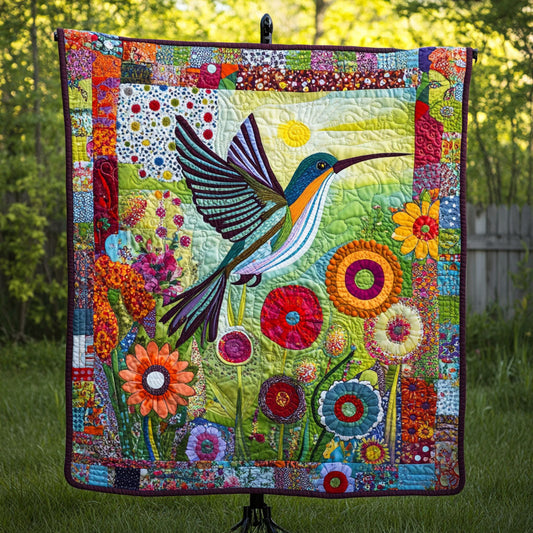 Vibrant Blossom Flight Quilted Blanket NCU0PT6109