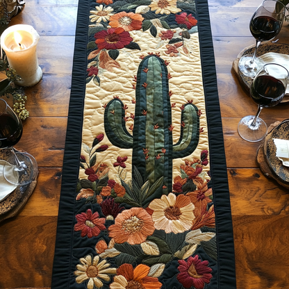 Vibrant Cactus Quilted Table Runner NCU0VH5864