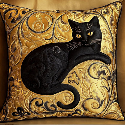 Vibrant Cat Art Quilted Pillow Case NCU0NT6282