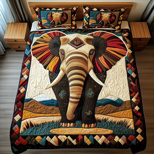 Vibrant Elegance 3-Piece Quilted Bedding Set NCU0NT3208