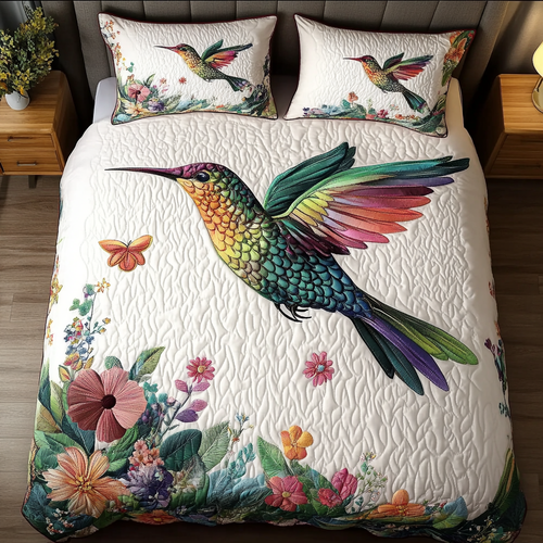 Vibrant Flight 3-Piece Quilted Bedding Set NCU0DK7058