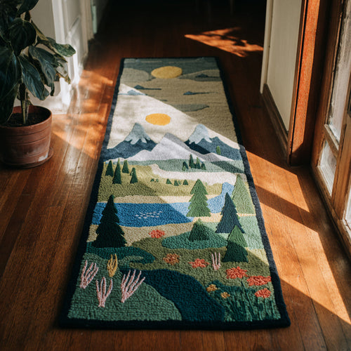 Vibrant Forest Meadow Runner Carpet NCU0HH1032