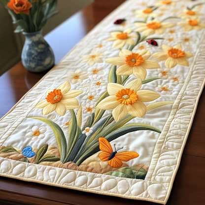 Vibrant Garden Quilted Table Runner NCU0VL1656