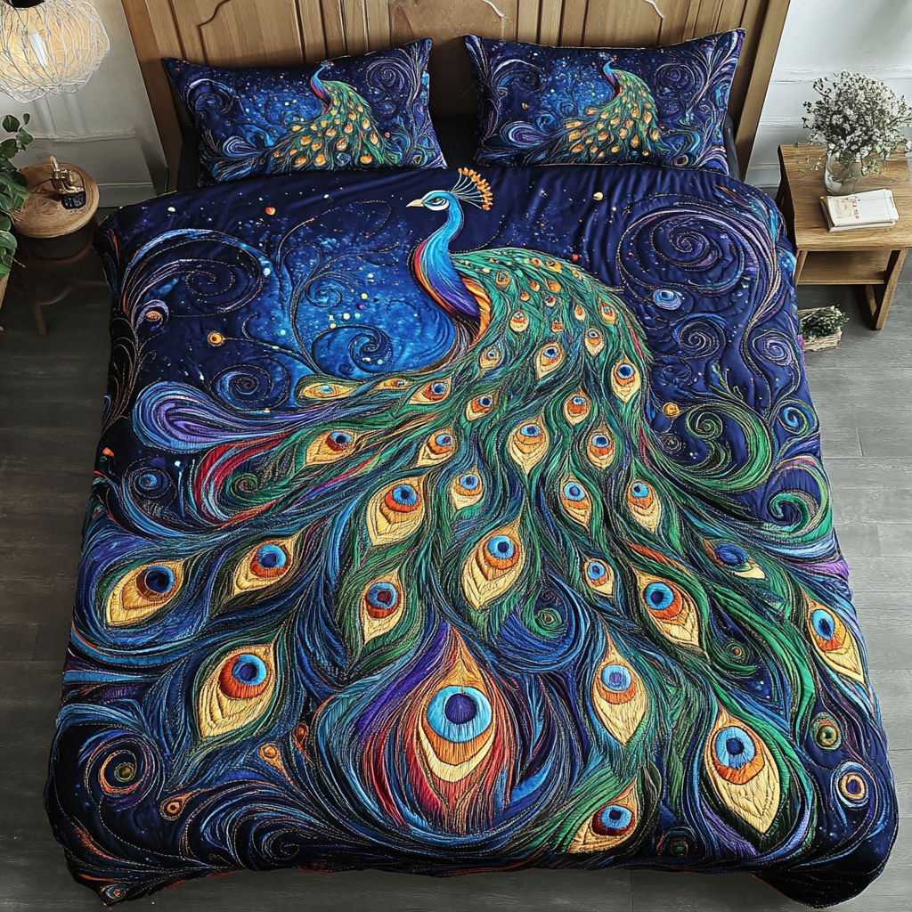 Vibrant Glory 3-Piece Quilted Bedding Set NCU0DK2619