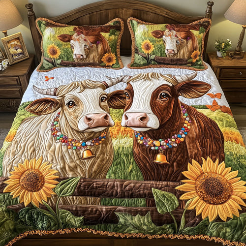 Vibrant Harvest 3-Piece Quilted Bedding Set NCU0NT5485