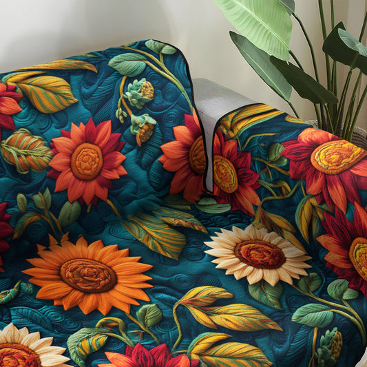 Vibrant Harvest Quilted Sofa Cover NCU0PT1618