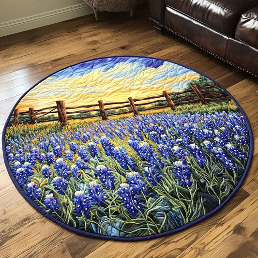 Vibrant Horizon Quilted Round Mat NCU0NT5620