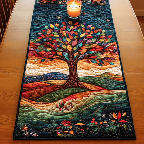 Vibrant Horizon Quilted Table Runner NCU0VH980
