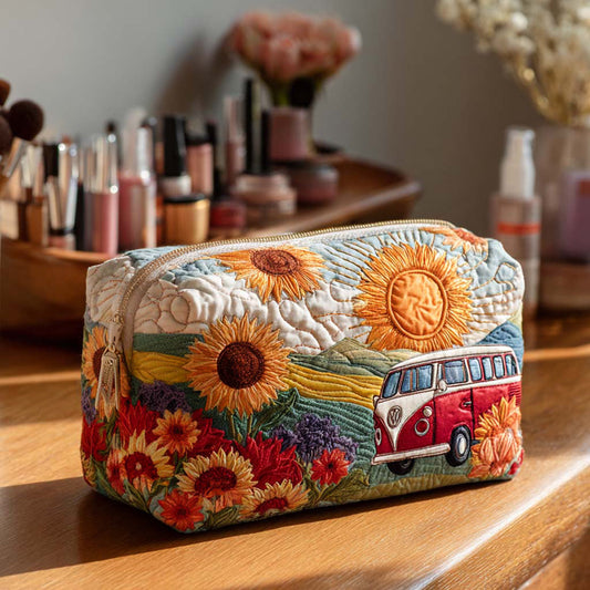 Vibrant Horizon Van Quilted Makeup Bag NCU0PT9479