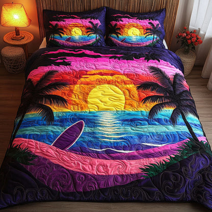 Vibrant Horizons 3-Piece Quilted Bedding Set NCU0NT5564