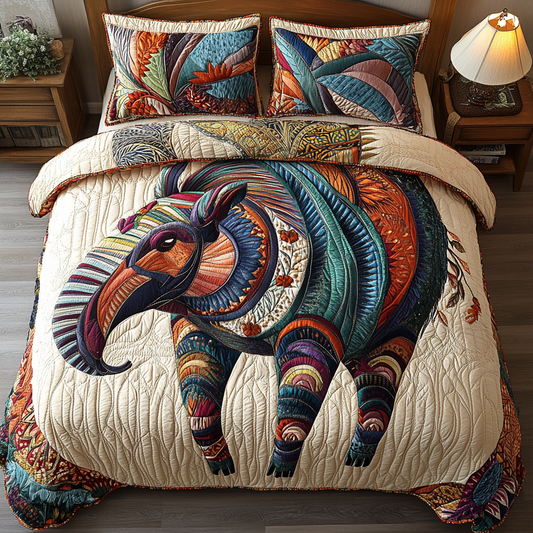 Vibrant Journey 3-Piece Quilted Bedding Set NCU0DK6541
