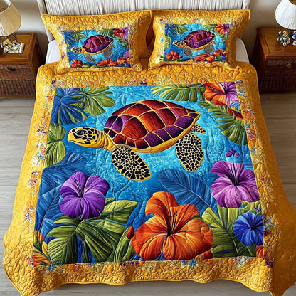 Vibrant Lagoon 3-Piece Quilted Bedding Set NCU0NT3973