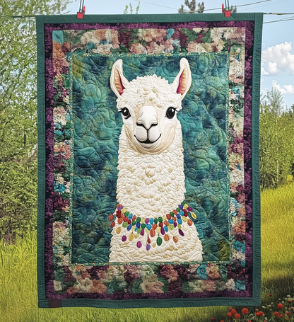 Vibrant Llama Quilted Blanket NCU0DV720