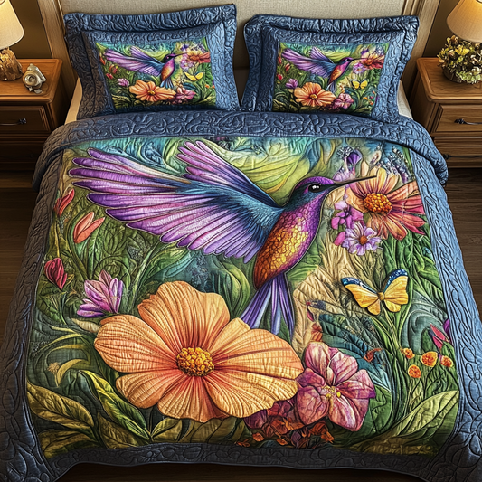 Vibrant Nectar 3-Piece Quilted Bedding Set NCU0VH2014