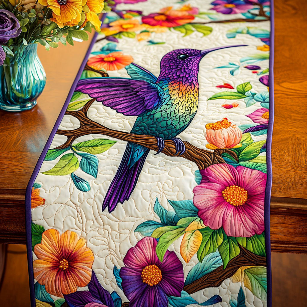 Vibrant Nectar Quilted Table Runner NCU0NT5423
