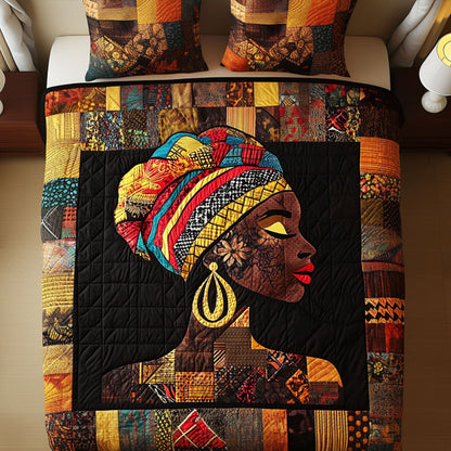 Vibrant Profile 3-Piece Quilted Bedding Set NCU0NT3395