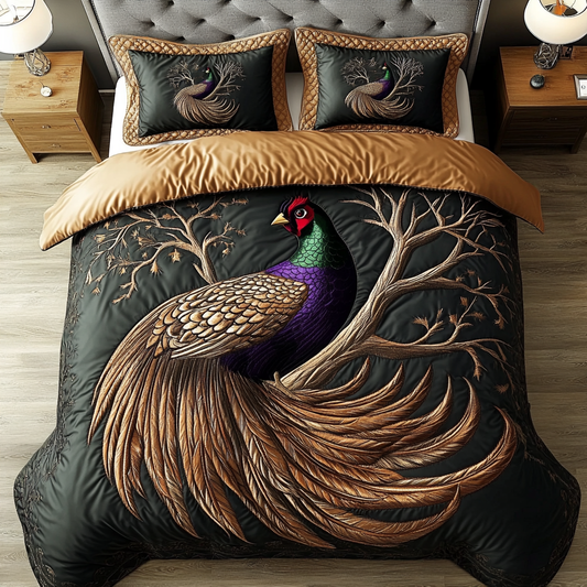 Vibrant Roost 3-Piece Quilted Bedding Set NCU0VH2520