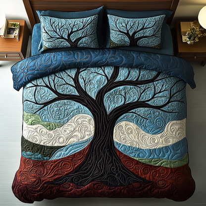 Vibrant Roots 3-Piece Quilted Bedding Set NCU0DK7715