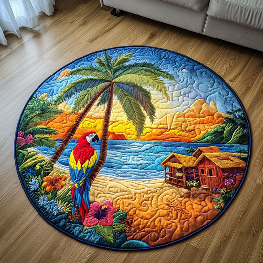 Vibrant Shores Quilted Round Mat NCU0NT5572