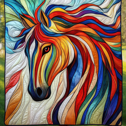 Vibrant Steed Quilted Blanket NCU0NT6585