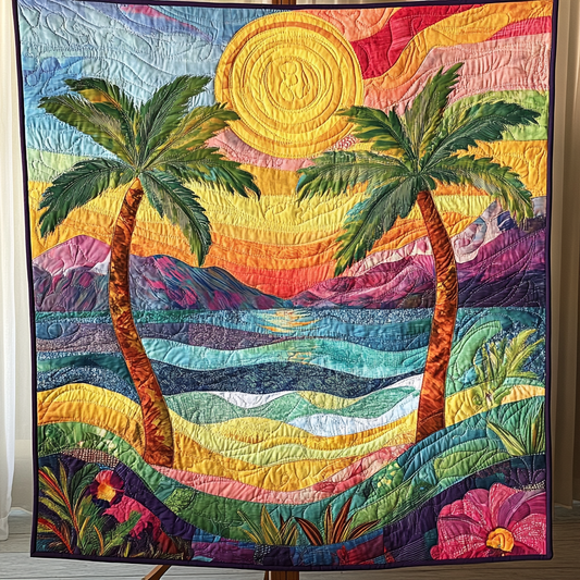 Vibrant Tropics Quilted Blanket NCU0VH3889
