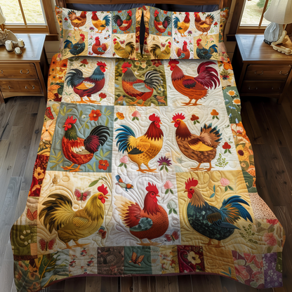Vibrant Village 3-Piece Quilted Bedding Set NCU0PT051