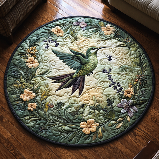 Vibrant Wings Quilted Round Mat NCU0DV5586