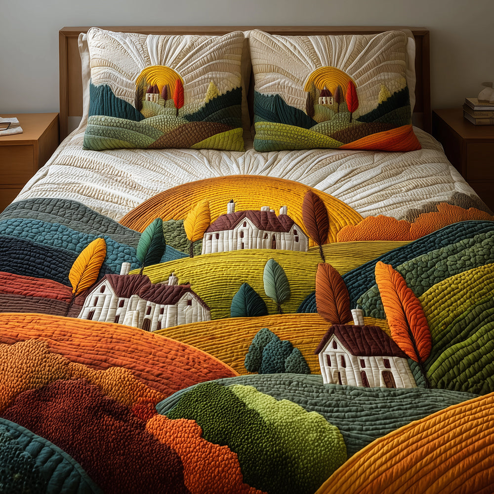 Village Hills 3-Piece Quilted Bedding Set NCU0TH3048