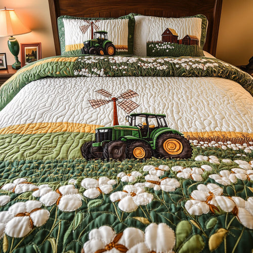 Vineyard Escape 3-Piece Quilted Bedding Set NCU0PT6212